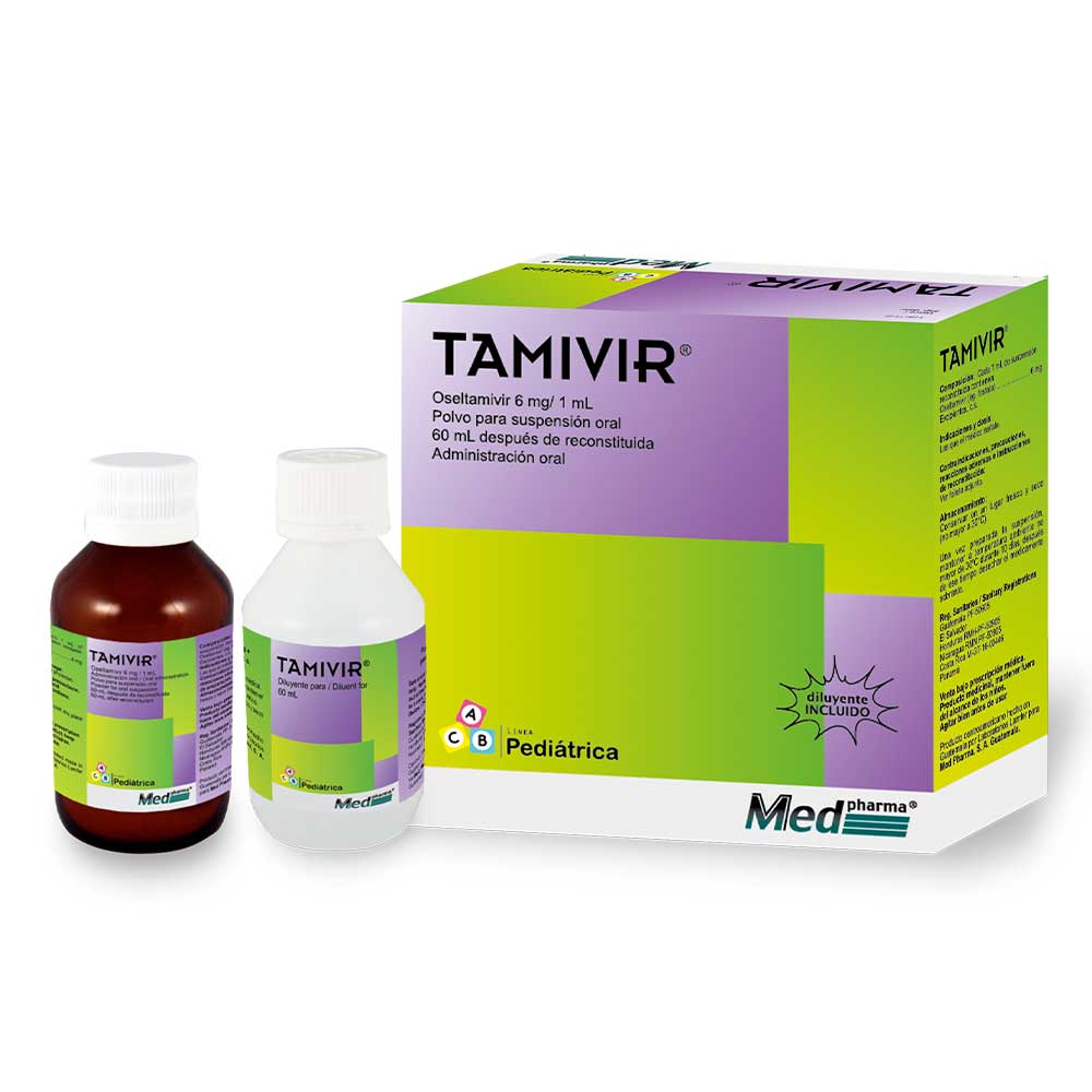 TAMIVIR SUSPENSION ORAL EN POLVO - 60MG/M/CON DILUYENTE
