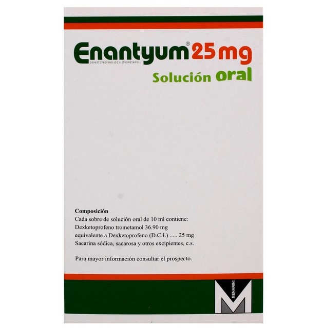 ENANTYUM 25 MG CAJA X 10 SOBRES BEBIBLE DE 10ML
