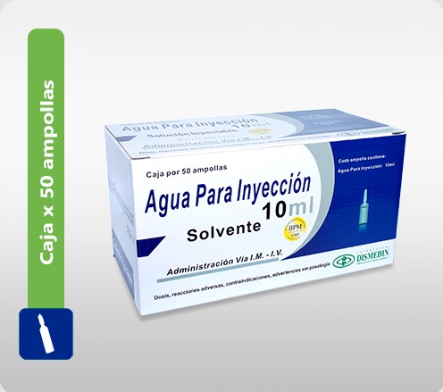 AGUA ESTÉRIL - AMPOLLA INY 10ml