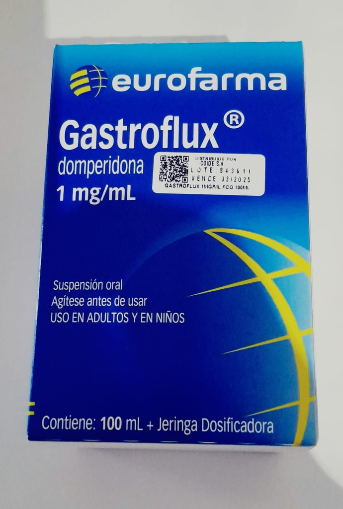 GASTROFLUX 1MG/ML - FRASCO 100ML - DOMPERIDONA (EUROFARMA)