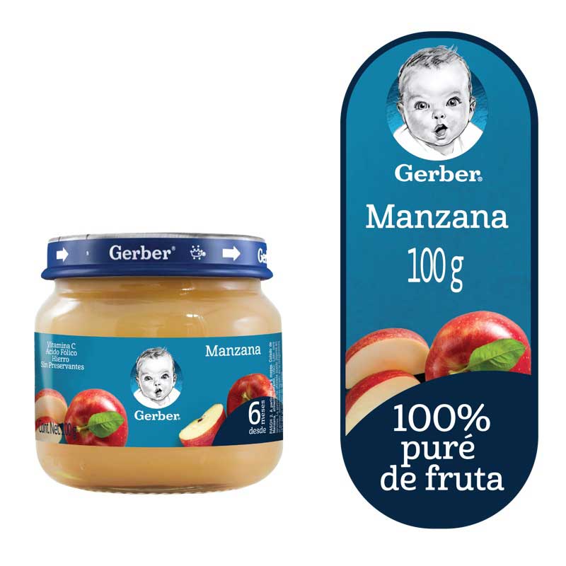 COMPOTA GERBER MANZANA