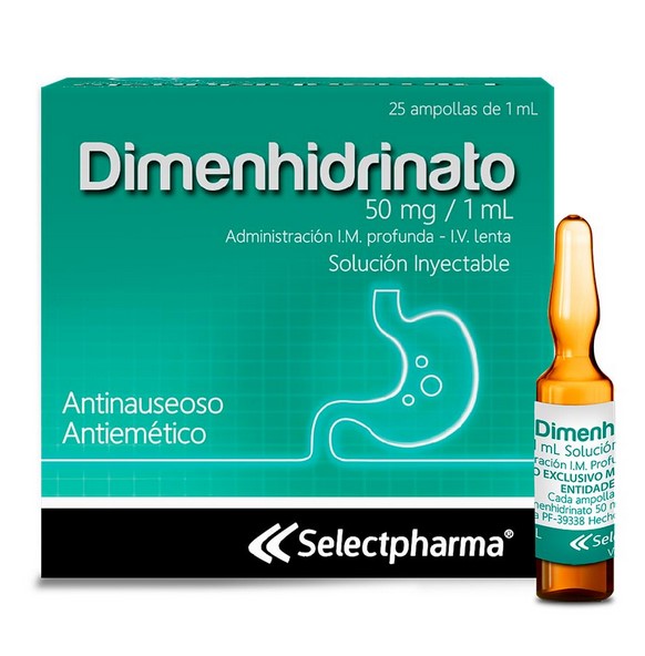 DIMENHIDRINATO SOLUCIÓN INY 1ML (SELECT)