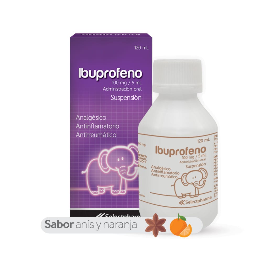 IBUPROFENO - JARABE FRASCO DE 100 ML (SELECTPHARMA)