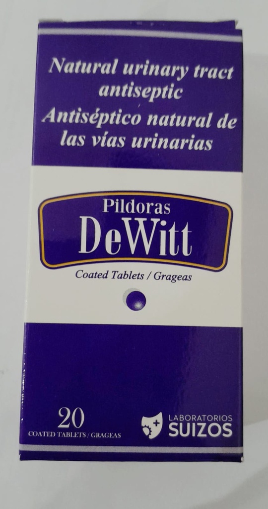 PILDORAS DEWITT - CAJA X 20 GRAGEAS - WELLCO & LABORATORIOS SUIZOS