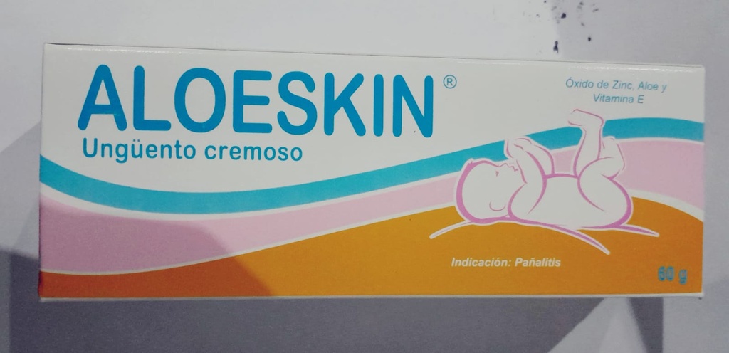 ALOESKIN 60G UNGÜENTO (OXIDO DE ZINC+ALOE VERA+VIT E (TOCOFEROL)PED-LINE))