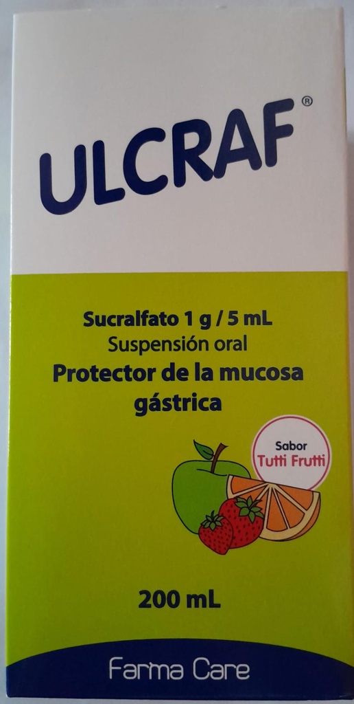 ULCRAF 1g. Suspensión oral 200ml - wellco sulcralfato