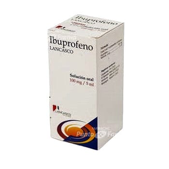 IBUPROFENO 100 mg/5 mL FRASCO x 60 mL SOLUCION ORAL (Lancasco)