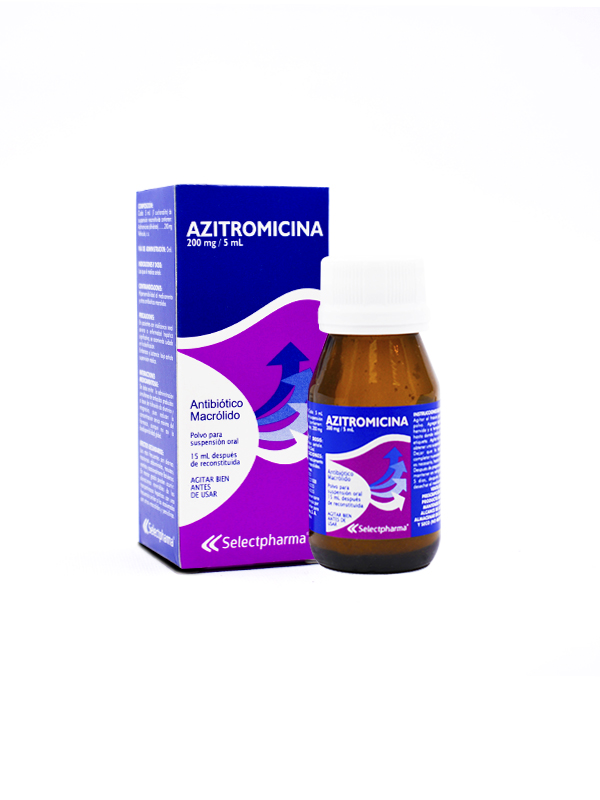 AZITROMICINA 200MG/5ML POLVO PARA SUSPENCIÓN ORAL (SELECPHARMAP)