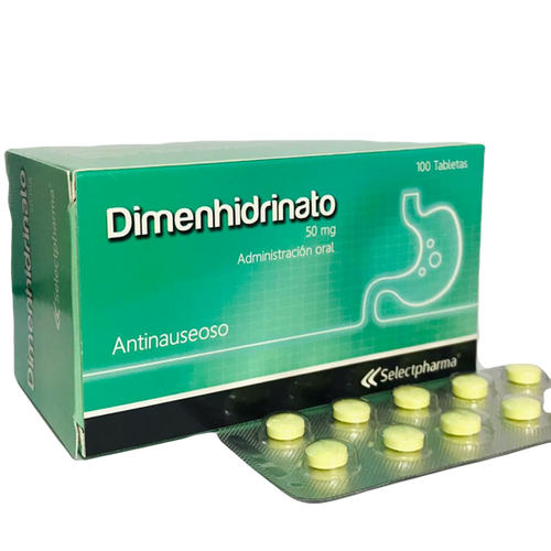 DIMENHIDRATO 50MG TABLETA