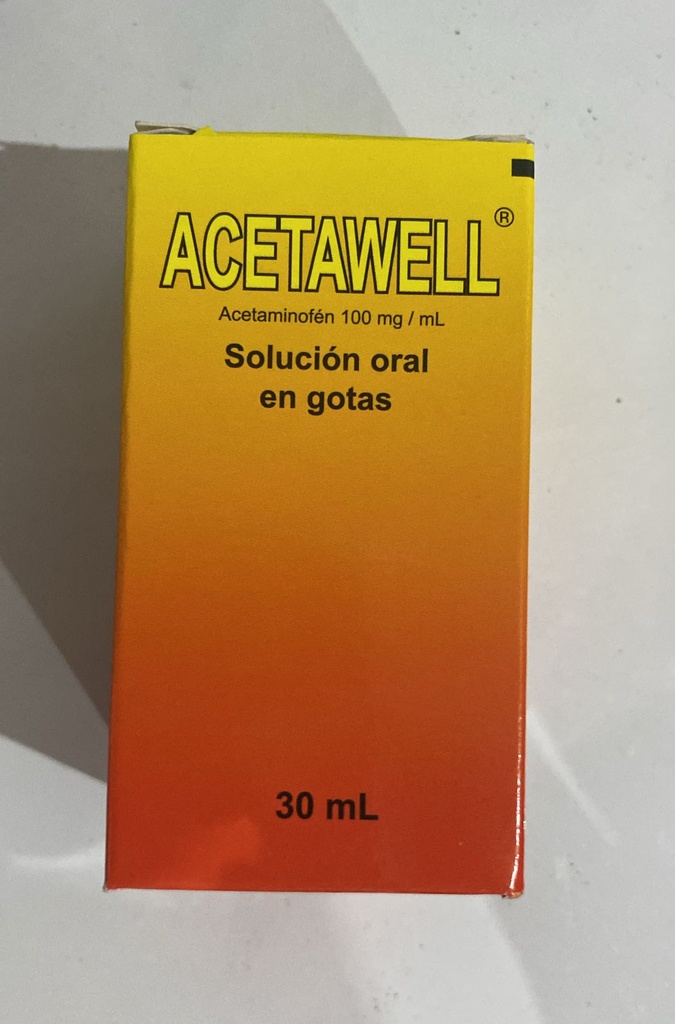ACETAWELL SOLUCIÓN ORAL EN GOTAS 100MG/ML - 30ML