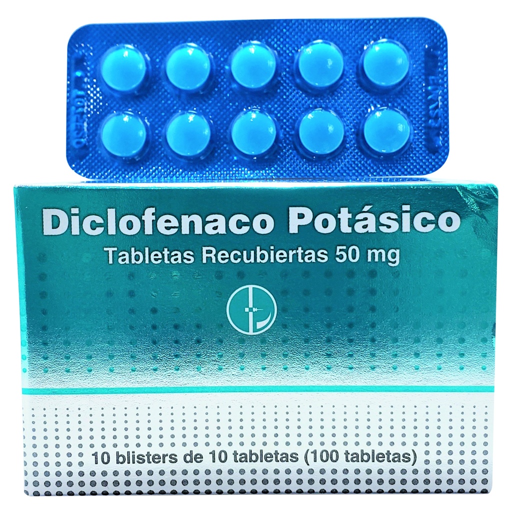 DICLOFENACO POTASICO 100MG (BLISTER 10 TABLETAS)