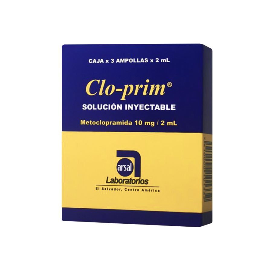 CLO-PRIM - SOLUCIÓN INYECTABLE (3 AMPOLLAS)