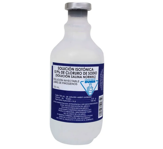 SUERO SOLUCIÓN SALINA 250 ML -BONIN