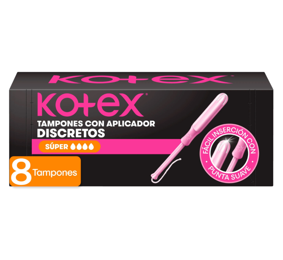 KOTEX TAMPONES (CAJA 8 UNIDADES)