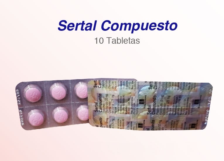SERTAL COMPUESTO X 10 TABLETAS (BLISTER 10 TAB)