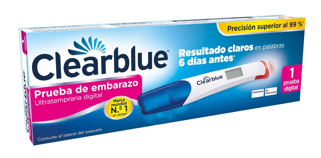 CLEARBLUE  PRUEBA DE EMBARAZO- 1 UNIDAD
