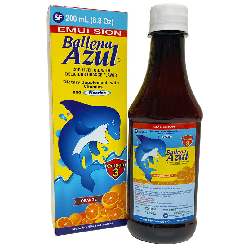 BALLENA AZUL 200ML NARANJA