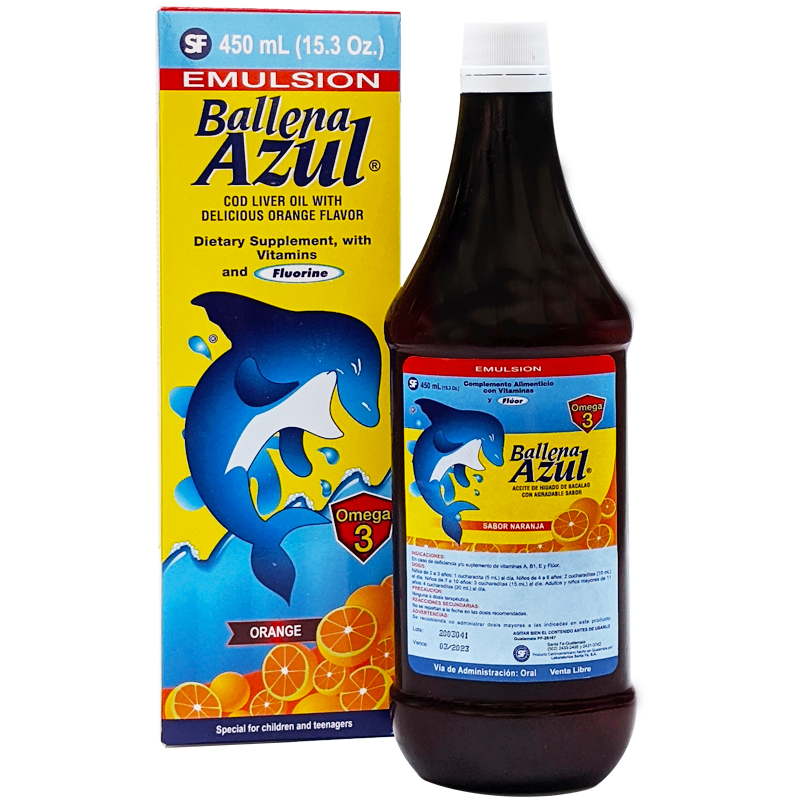BALLENA AZUL 360ML NARANJA