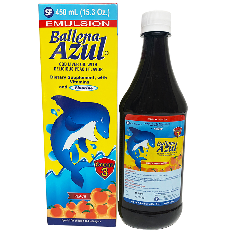 BALLENA AZUL 450ML MELOCOTON