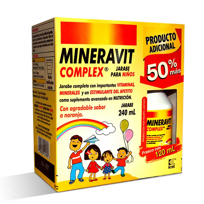 MINERAVIT COMPLEX  JARABE 240+120ML