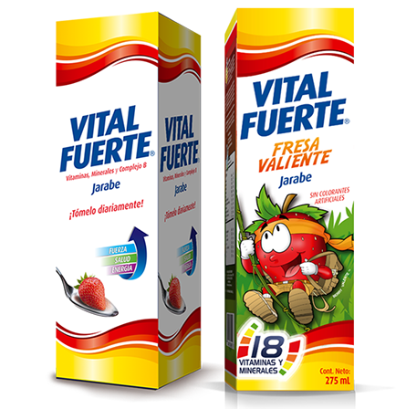 VITAL FUERTE JARABE FRESA 275ML