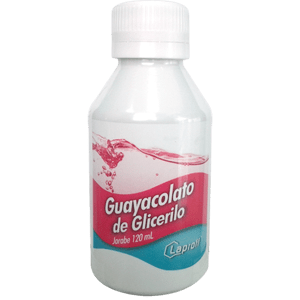 GUAYACOLATO DE GLICERILO  120 ML JARABE