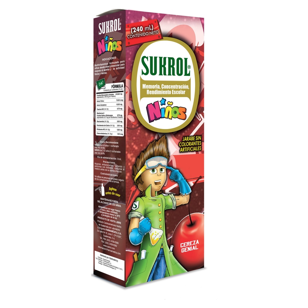 SUKROL NIÑOS JARABE - 120ML