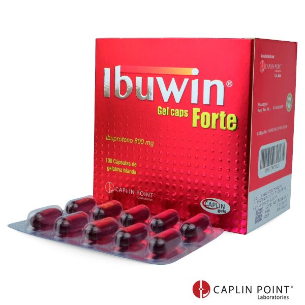 IBUWIN FORTE 800 MG (CAJA 100 CAP GEL)