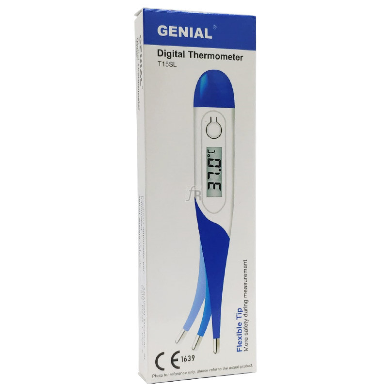 TERMOMETRO DIGITAL ORAL PUNTA FLEXIBLE MARCA GENIAL