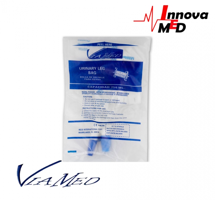 BOLSA DE ORINA PARA PIERNA 750ML *UNIDAD