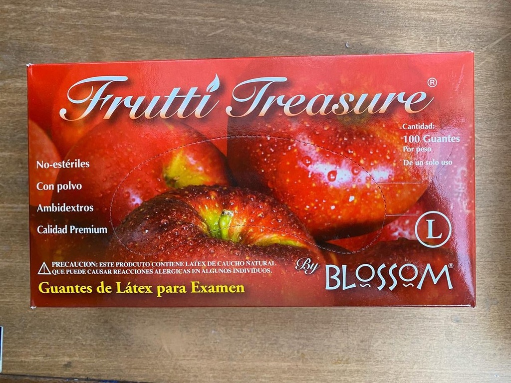 GUANTE DE LATEX FRUTTI TREASURE "L" - UN PAR