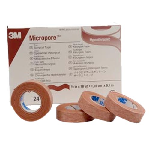 MICROPORE 1/2 x 10 YARDAS COLOR PIEL