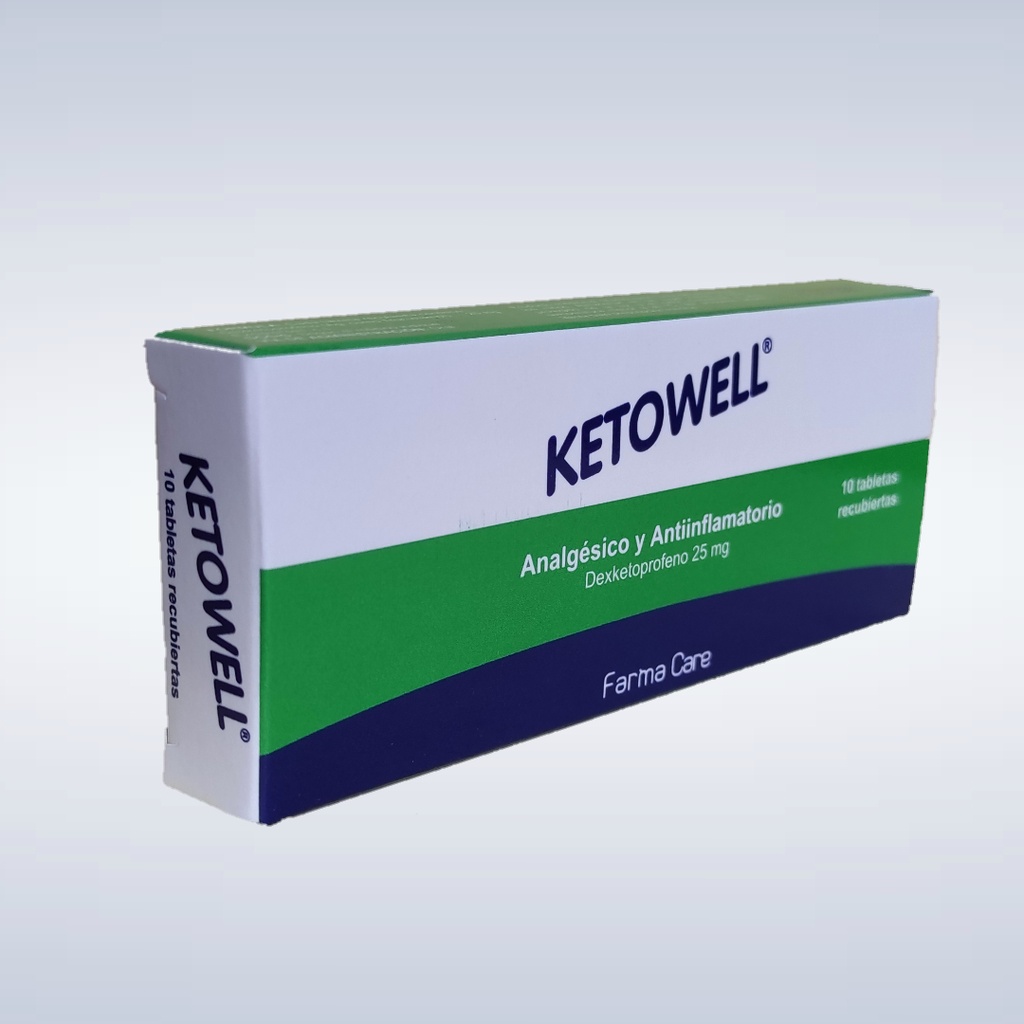 KETOWELL 25 MG X 10 TABLETAS