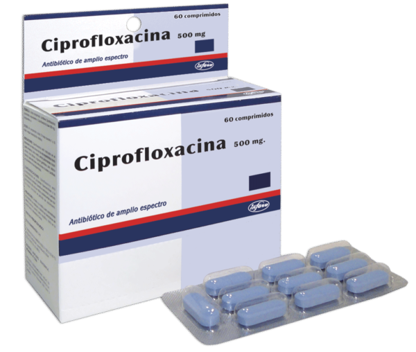 CIPROFLOXACINA 500 MG X 60 TABLETAS