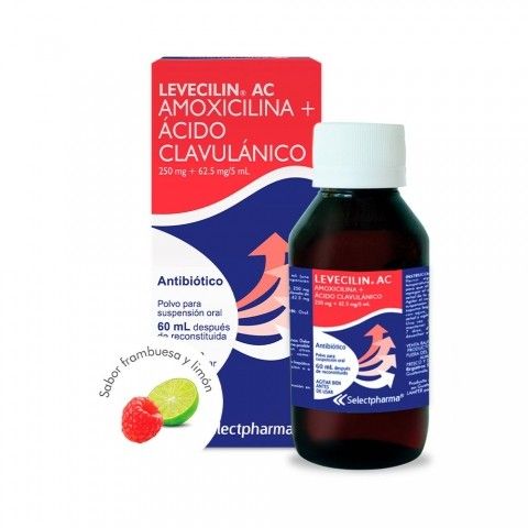 LEVECILIN 250 MG POLVO PARA SUSPENSION 60 ML