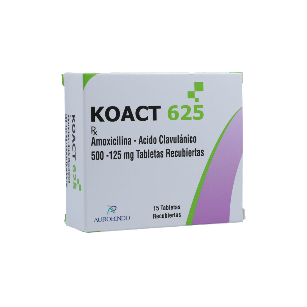 KOACT 625 MG X 15 TABLETAS
