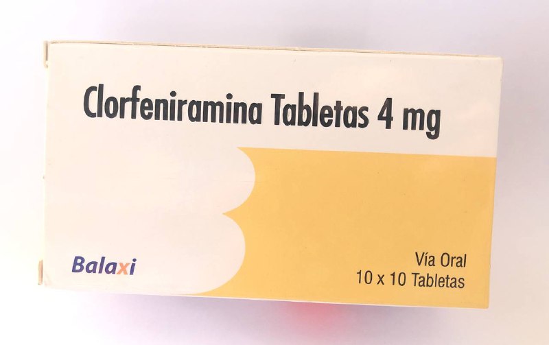 CLORFENIRAMINA 4 MG (BLISTER 10 TAB)