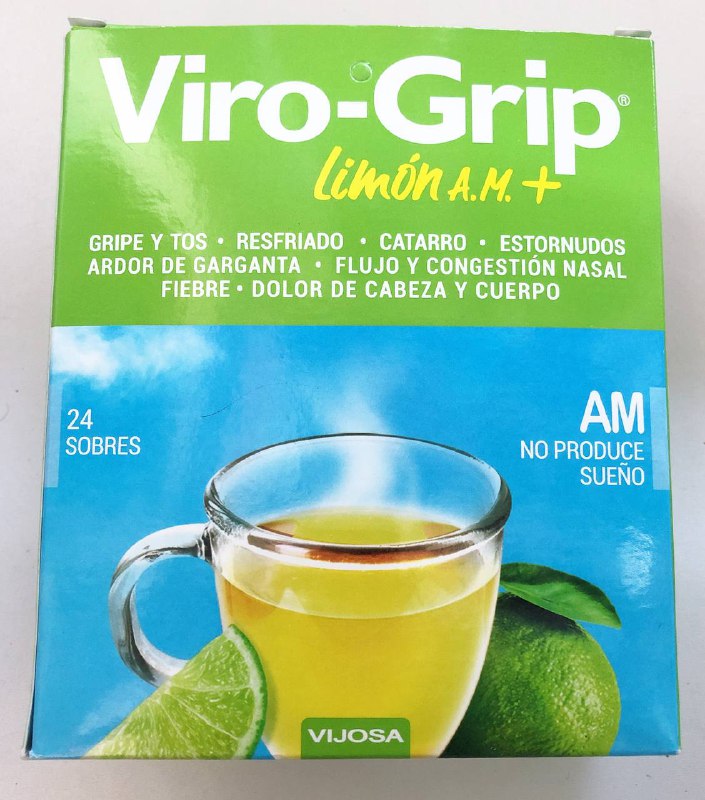 VIRO GRIP LIMÓN AM+   (CAJA 24 SOBRES)