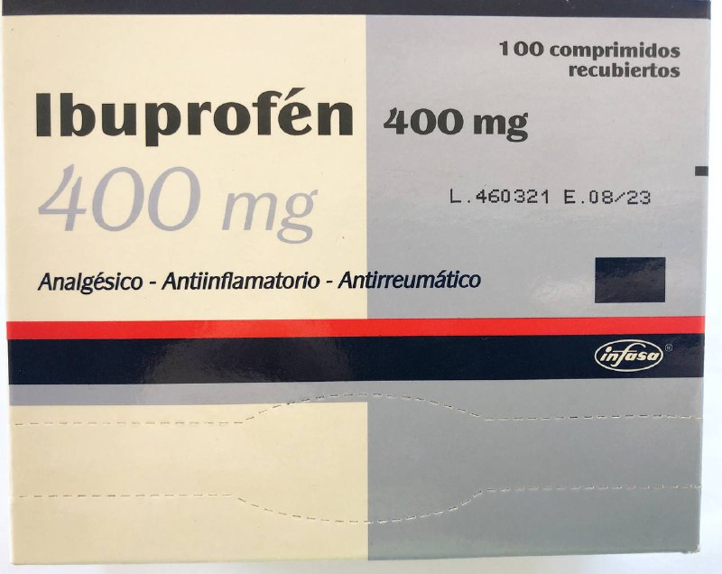 IBUPROFEN 400 MG X UNIDAD - laboratorio infasa