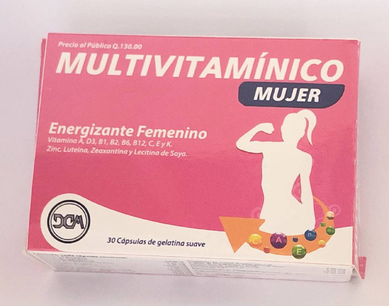 MULTIVITAMÍNICO MUJER CAJA X 30 GEL CAPS