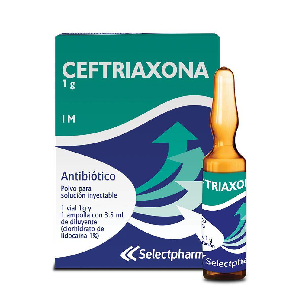 CEFTRIAXONA AMPOLLA INYECTADA KIT - SELECT PHARMA