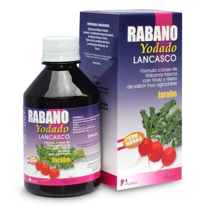 RABANO YODADO JARABE 240 ML - LAB LANCASCO