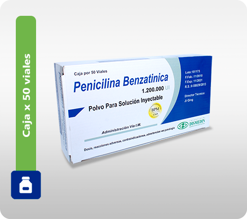 PENICILINA BENZATINICA "1.2" FSCO. 10ML - CAJA X 1 DOSIS