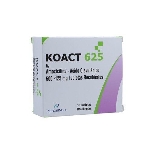 KOACT 625 MG X 15 TABLETAS
