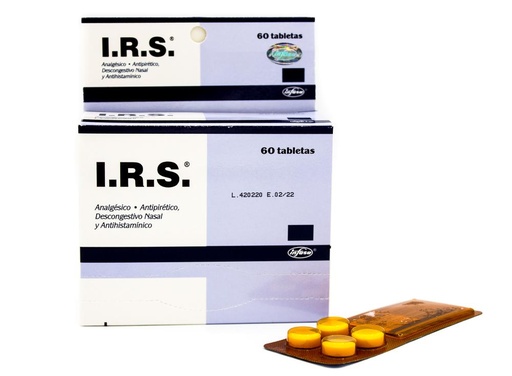 I.R.S  DISPENSADOR X BLISTER 4 TABLETAS