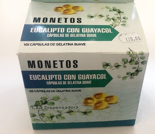 [PERLAS ANTITUSIVO] MONETOS - MONERAUX  (CAJA 105 GEL CAP)