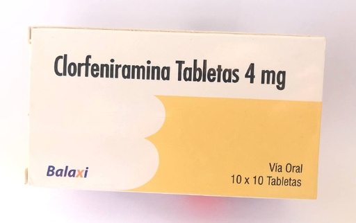 CLORFENIRAMINA 4 MG - UNIDAD