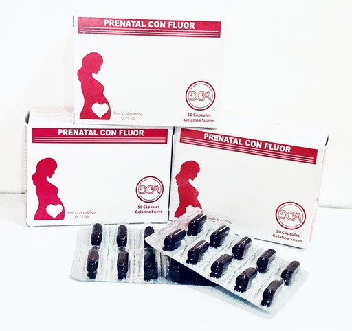 PRENATALES CON FLUOR - CAJA X 50 GEL CAP (LAB CONAMEP)