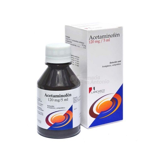 ACETAMINOFEN 120MG JARABE FRASCO X 120ML (LANCASCO)