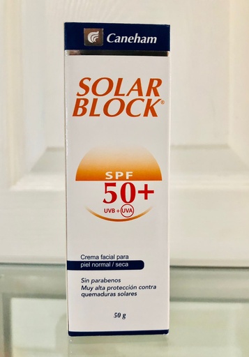 SOLARBLOCK PIEL GRASA - 50G CREMA FACIAL (CANEHAM)